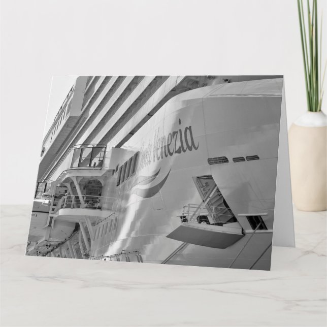 Tarjeta Barco de crucero de lujo (Anverso)