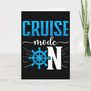 Tarjeta Barco de crucero modo crucero en crucero