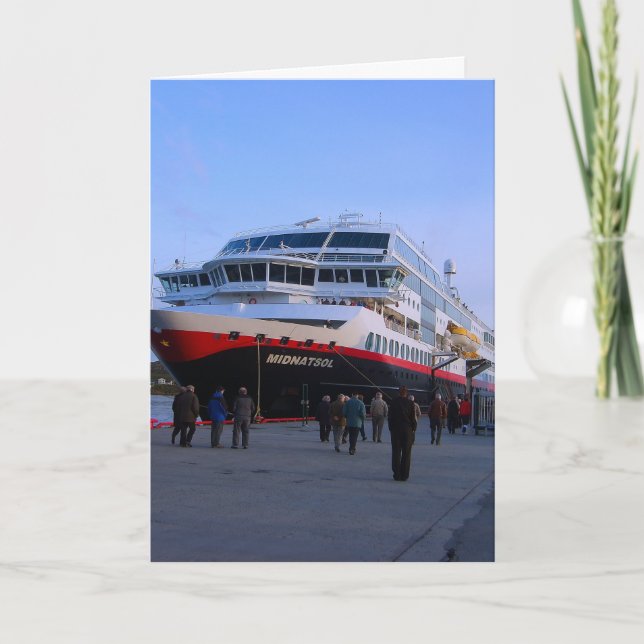 Tarjeta Barco de cruceros noruego (Anverso)