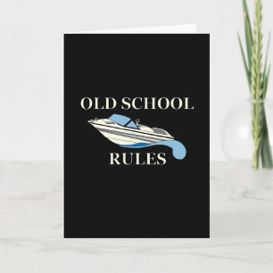 Tarjeta Barco de esquí acuático Lake Lover Reglas antiguas