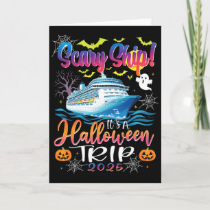 Tarjeta Barco de miedo Es un viaje de Halloween 2025 Cruce