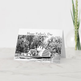 Tarjeta Barco de remo en el río Murray Victoria Nosalgic