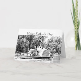 Tarjeta Barco de remo en el río Murray Victoria Nosalgic