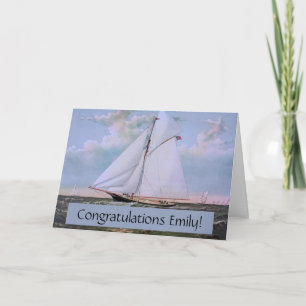 Tarjeta Barco de vela antiguo