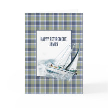 Barco De Vela De Jubilación En Placa