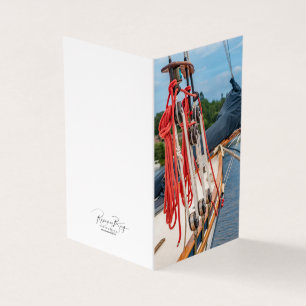 Tarjeta Barco de vela en la cala