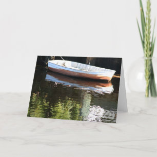 Tarjeta Barco en agua