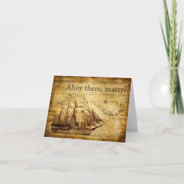 Tarjeta barco pirata