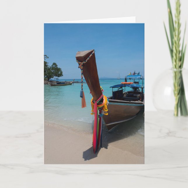 Tarjeta Barco tradicional tailandés (Anverso)