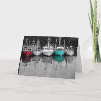 Tarjeta Barcos de pesca