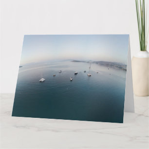 Tarjeta Barcos de tierra curvados