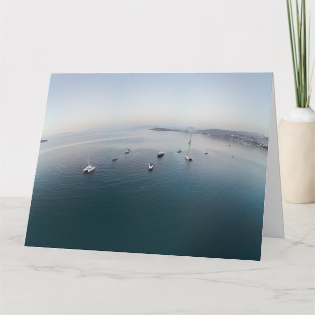 Tarjeta Barcos de tierra curvados (Anverso)
