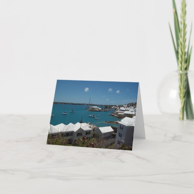 Tarjeta Barcos en Bermudas (Anverso)