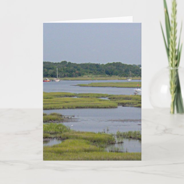 Tarjeta Barcos en el lago (Anverso)