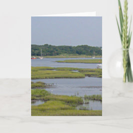 Tarjeta Barcos en el lago