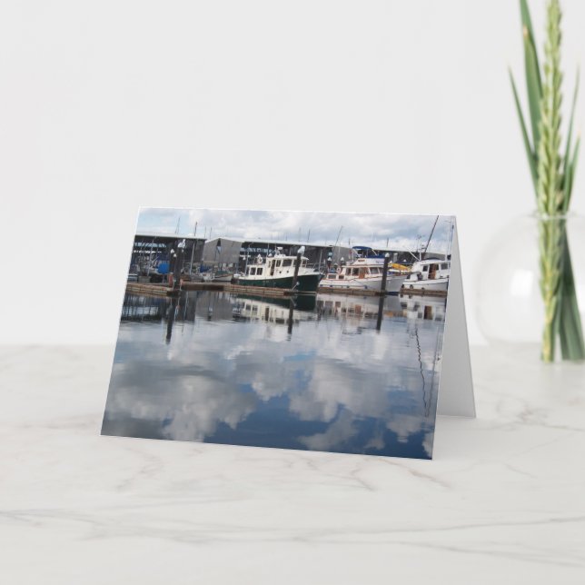 Tarjeta Barcos en los naipes del puerto (Anverso)