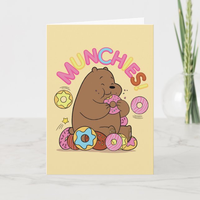 Tarjeta ¡Bare Bears - Grizz Donut Munchies! (Anverso)
