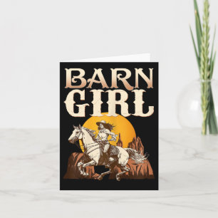 Tarjeta Barn Chica I Hincha ecuestre Pony