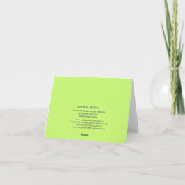 Tarjeta Barn de piedra de primavera verde Notecard