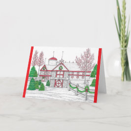 Tarjeta Barn de vacaciones