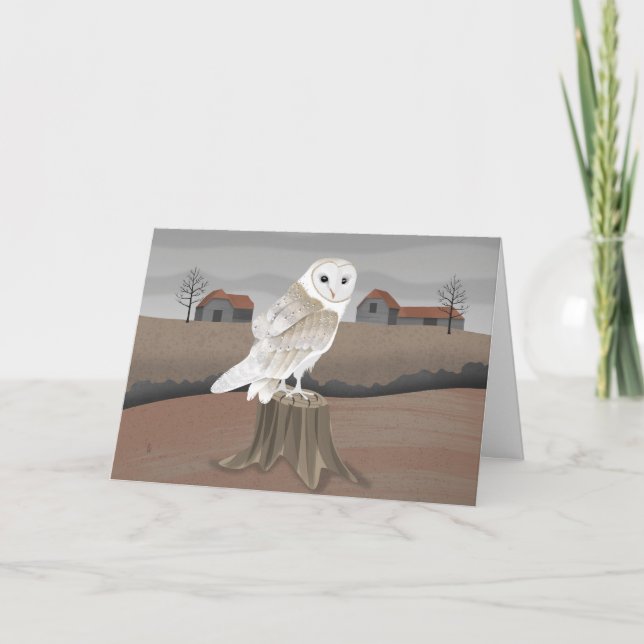 Tarjeta Barn Owl (Anverso)