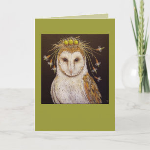 Tarjeta Barn Owl Bride