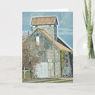 Tarjeta Barn Quilt On The Side Digital Art