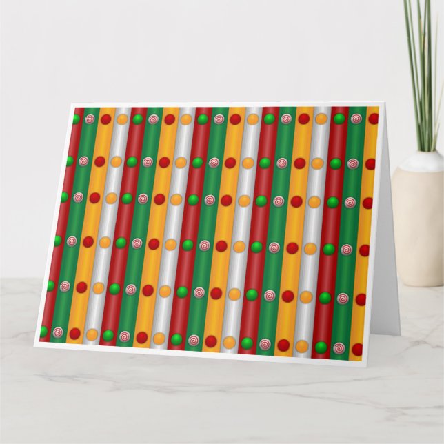 Tarjeta Barras de navidades (Anverso)