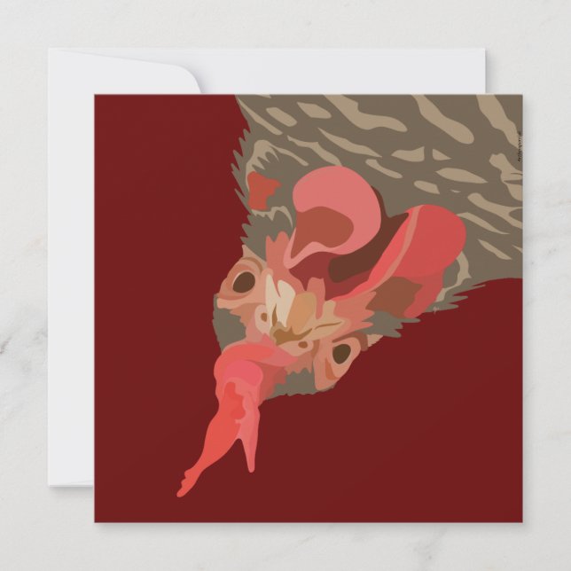 Tarjeta Barred-Rock Hen (Anverso)