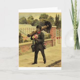 Tarjeta Barrido de amor por la chimenea
