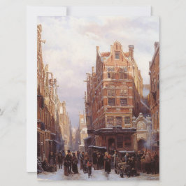 Tarjeta Barrio judío en Ámsterdam (escena de la ciudad vie