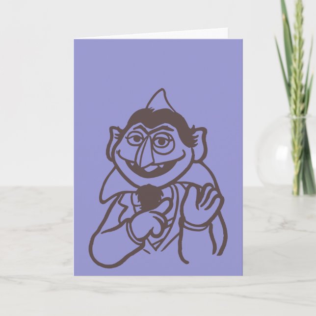 Tarjeta Barrio Sésamo | Count von Count Bright (Anverso)