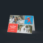 Tarjeta Barrio Sésamo | Foto de la familia Elmo Snowflake<br><div class="desc">Envíe esta divertida tarjeta de vacaciones familiares de Navidades de Plaza Sésamo. Personaliza tus fotos.</div>