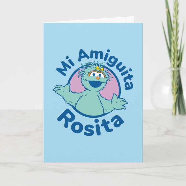 Tarjeta Barrio Sésamo | Mi Amiguita Rosita (Anverso)