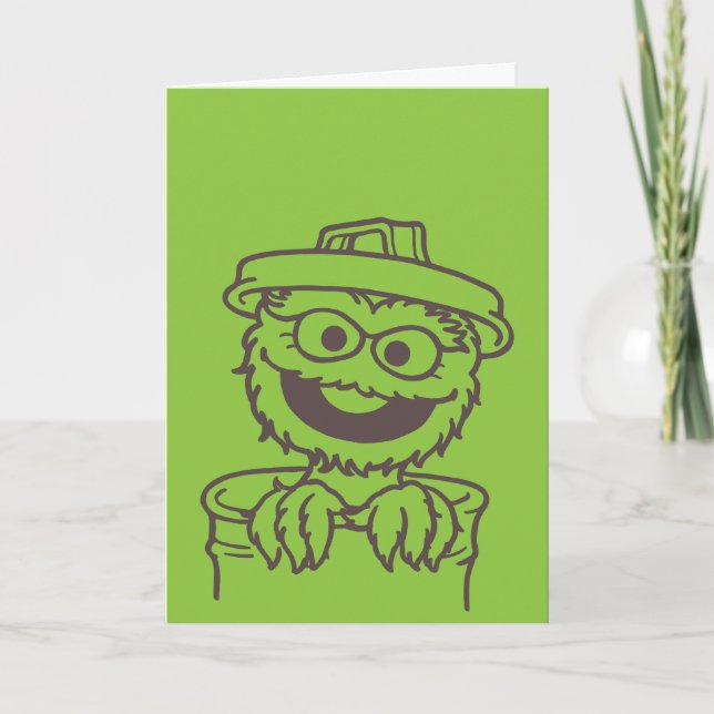 Tarjeta Barrio Sésamo | Oscar el Brillante de la Grouch (Anverso)