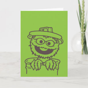 Tarjeta Barrio Sésamo   Oscar el Brillante de la Grouch