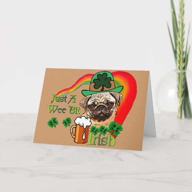 Tarjeta Barro amasado del día de St Patrick (Anverso)