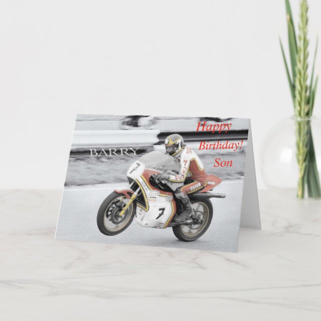 Tarjeta Barry Sheene (Anverso)