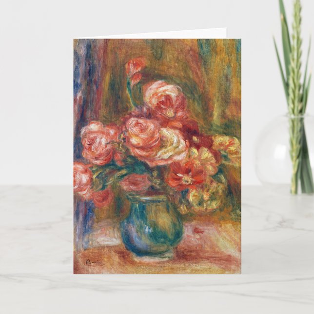 Tarjeta Base de Rosas | Renoir (Anverso)
