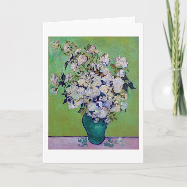 Tarjeta Base de Rosas, Vincent van Gogh (Anverso)