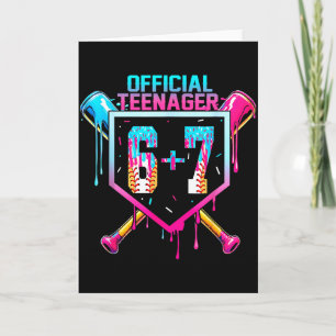 Tarjeta Base para el cumpleaños número 13 de un adolescent