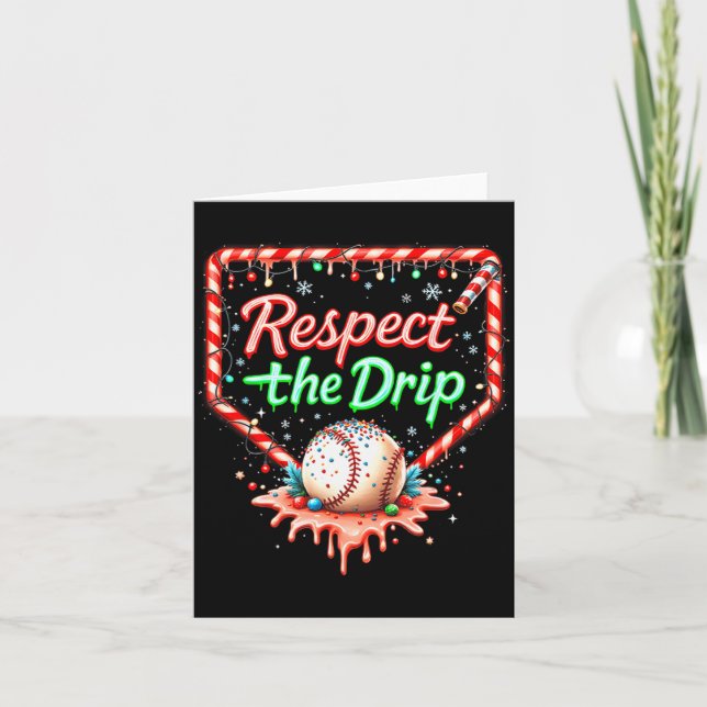 Tarjeta Baseball Drip Boys Ice Cream Christmas Youth Respe (Anverso)