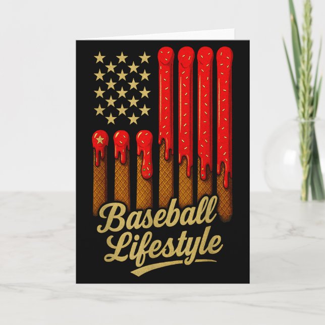 Tarjeta Baseball Lifestyle 101 Apparel Youth Baseball Drip (Anverso)