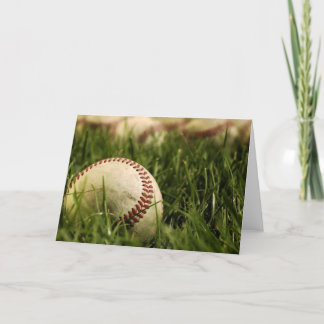 Tarjeta Baseballs nostálgica