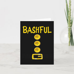 Tarjeta Bashful Dwarf Halloween Costume color Bas de coinc