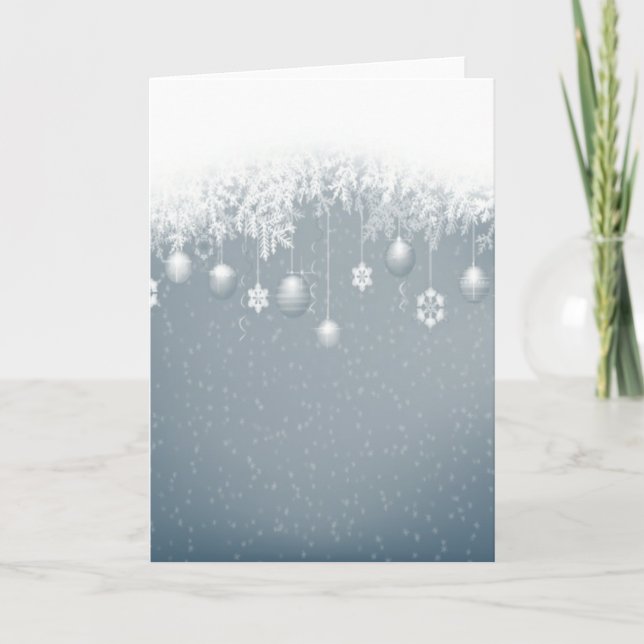 Tarjeta básica para Navidades (Anverso)
