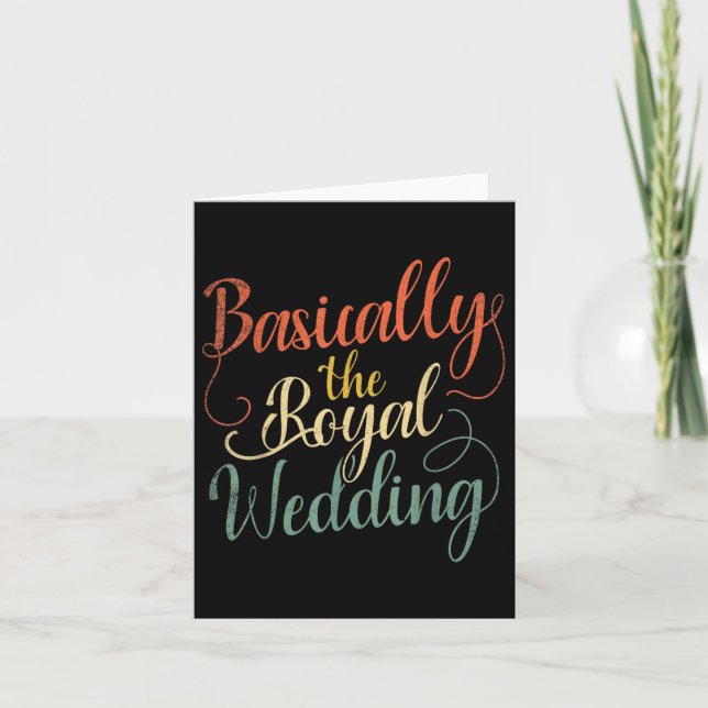 Tarjeta Básicamente, El Diseño Del Matrimonio Real Boda Pa (Anverso)