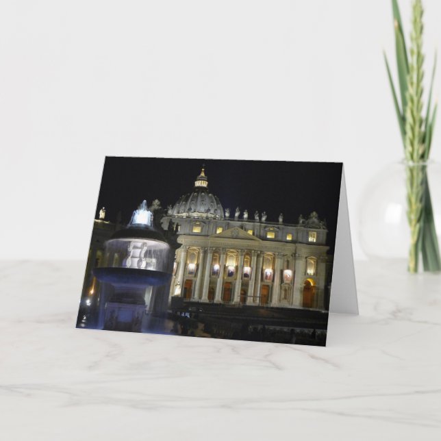 Tarjeta Basílica de San Pedro, Ciudad del Vaticano - tarje (Anverso)