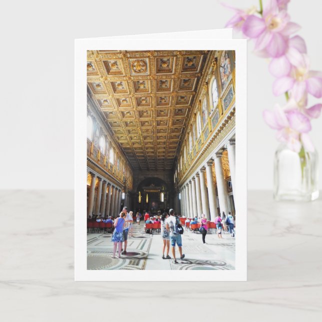 Tarjeta Basílica de Santa Maria Maggiore, Roma (Orquídea)