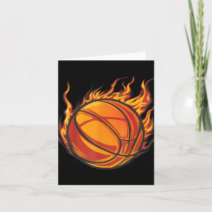 Tarjeta Basketball Artwork Basketball Lover Flaming Hot Dr